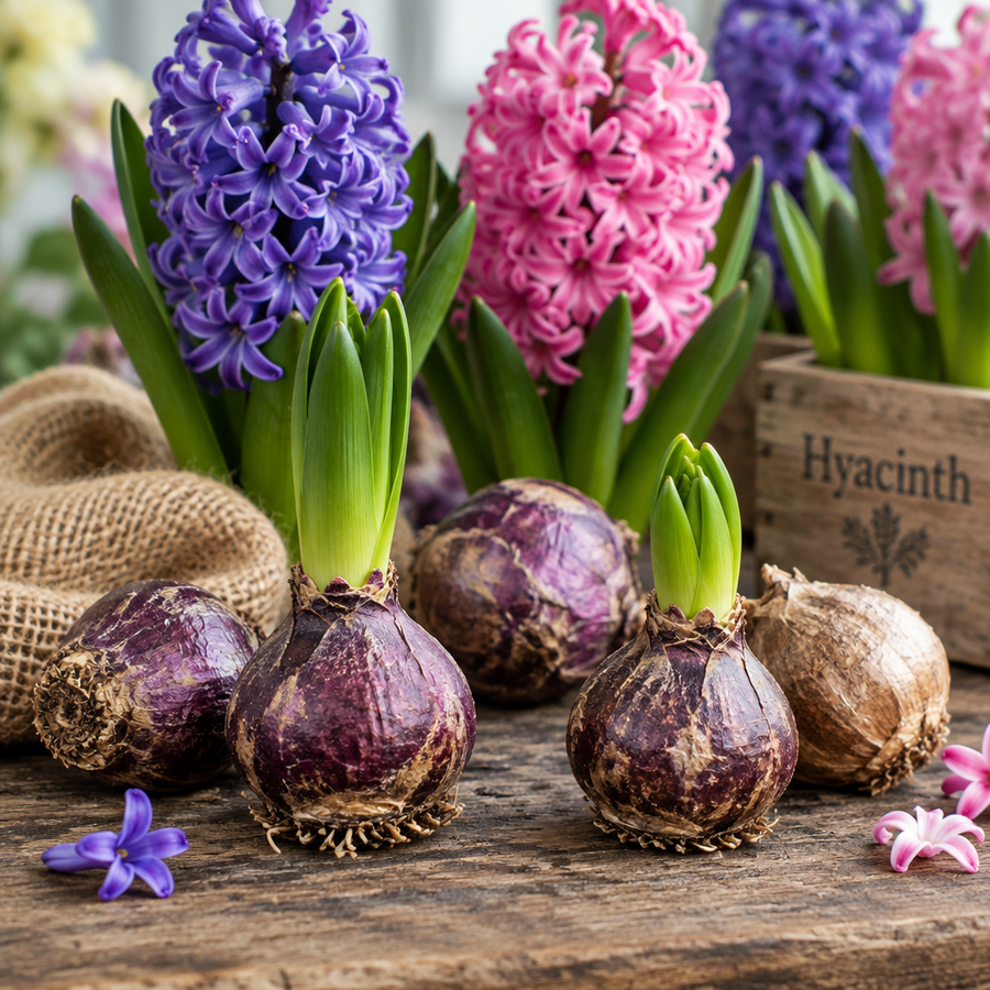 Mixed Colour Hyacinth Bulbs